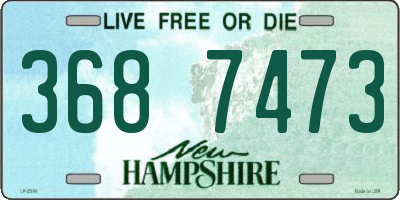 NH license plate 3687473