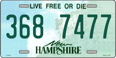 NH license plate 3687477