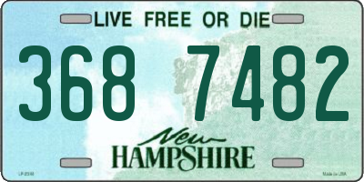 NH license plate 3687482