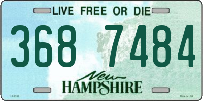 NH license plate 3687484