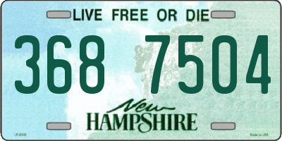 NH license plate 3687504