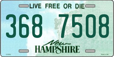 NH license plate 3687508