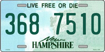 NH license plate 3687510