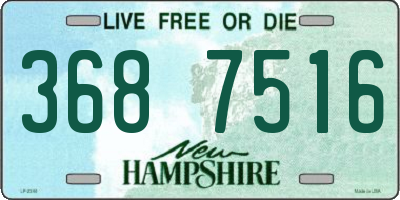NH license plate 3687516