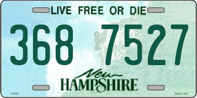 NH license plate 3687527