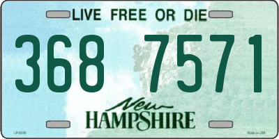 NH license plate 3687571