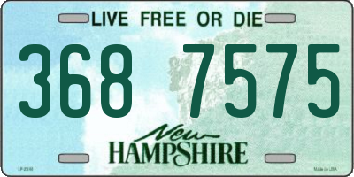 NH license plate 3687575