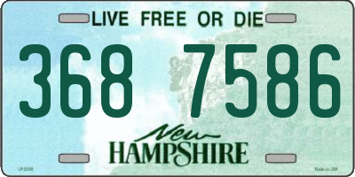 NH license plate 3687586