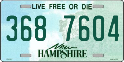 NH license plate 3687604