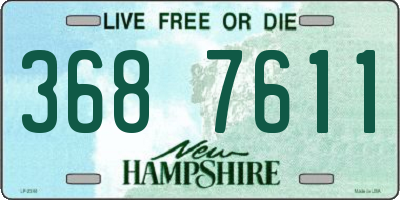 NH license plate 3687611