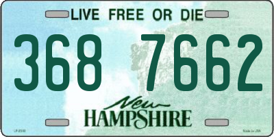 NH license plate 3687662
