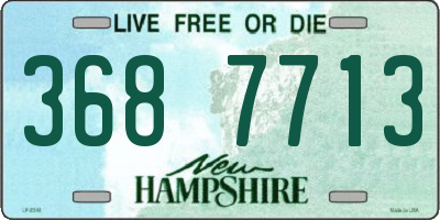 NH license plate 3687713