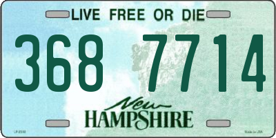 NH license plate 3687714