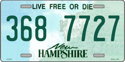 NH license plate 3687727