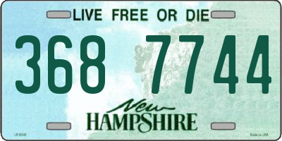 NH license plate 3687744