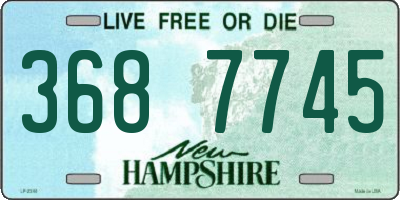 NH license plate 3687745