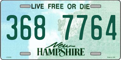 NH license plate 3687764