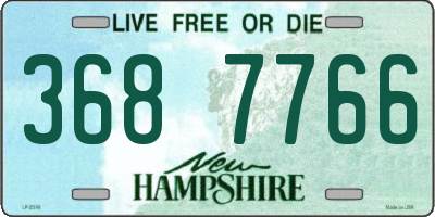 NH license plate 3687766