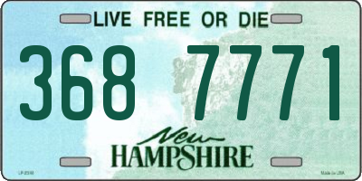 NH license plate 3687771