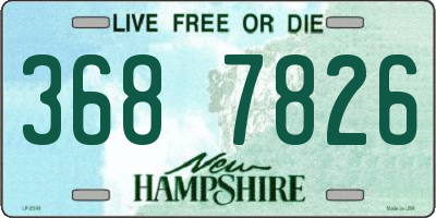 NH license plate 3687826