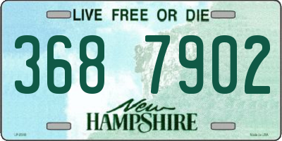 NH license plate 3687902