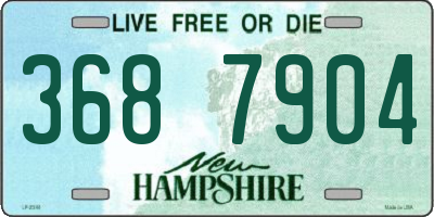 NH license plate 3687904