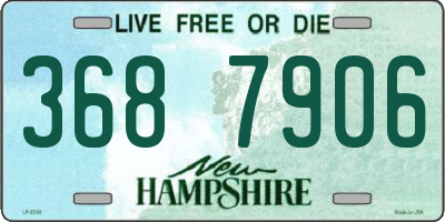 NH license plate 3687906