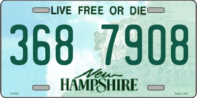 NH license plate 3687908