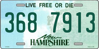 NH license plate 3687913