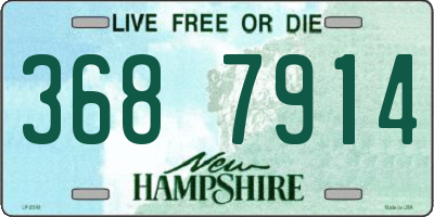 NH license plate 3687914