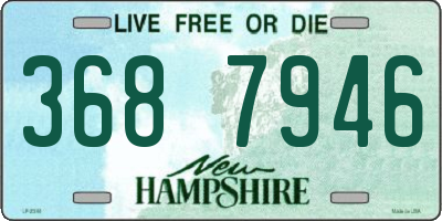 NH license plate 3687946