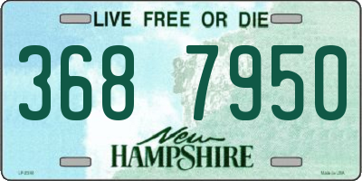 NH license plate 3687950