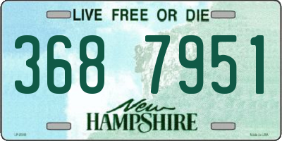 NH license plate 3687951
