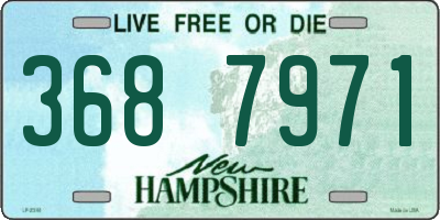 NH license plate 3687971