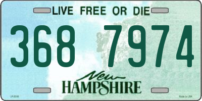 NH license plate 3687974