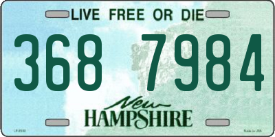 NH license plate 3687984