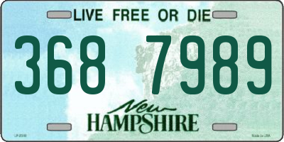 NH license plate 3687989
