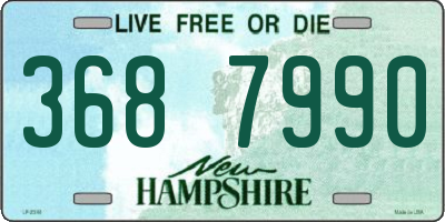NH license plate 3687990