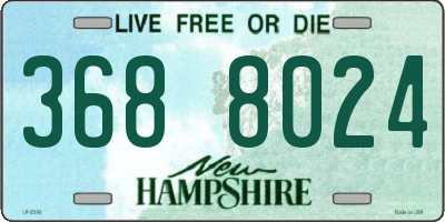 NH license plate 3688024