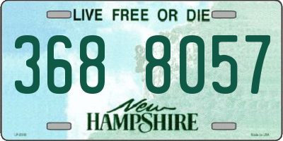NH license plate 3688057