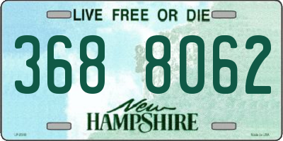 NH license plate 3688062