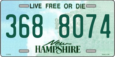 NH license plate 3688074