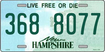 NH license plate 3688077