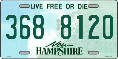 NH license plate 3688120