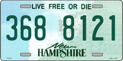 NH license plate 3688121