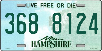 NH license plate 3688124