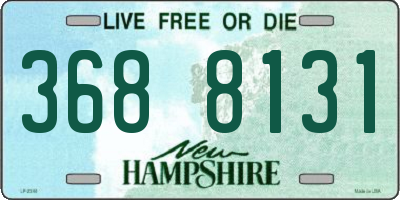 NH license plate 3688131