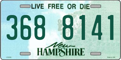 NH license plate 3688141