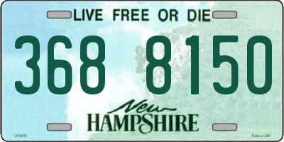NH license plate 3688150