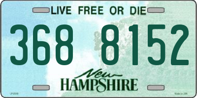 NH license plate 3688152